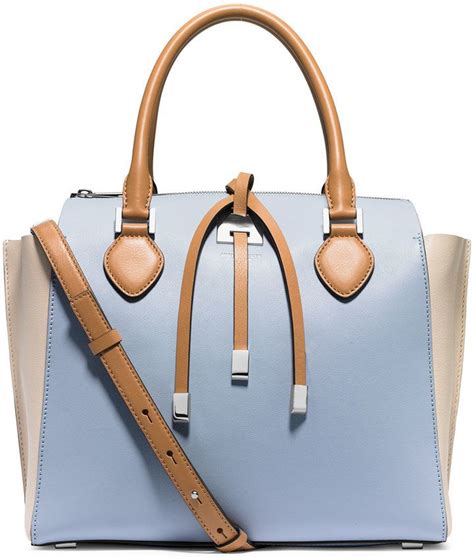 michael kors miranda large totes blue